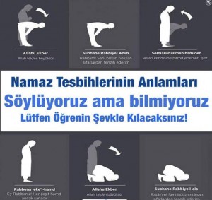 namazın tesbihleri